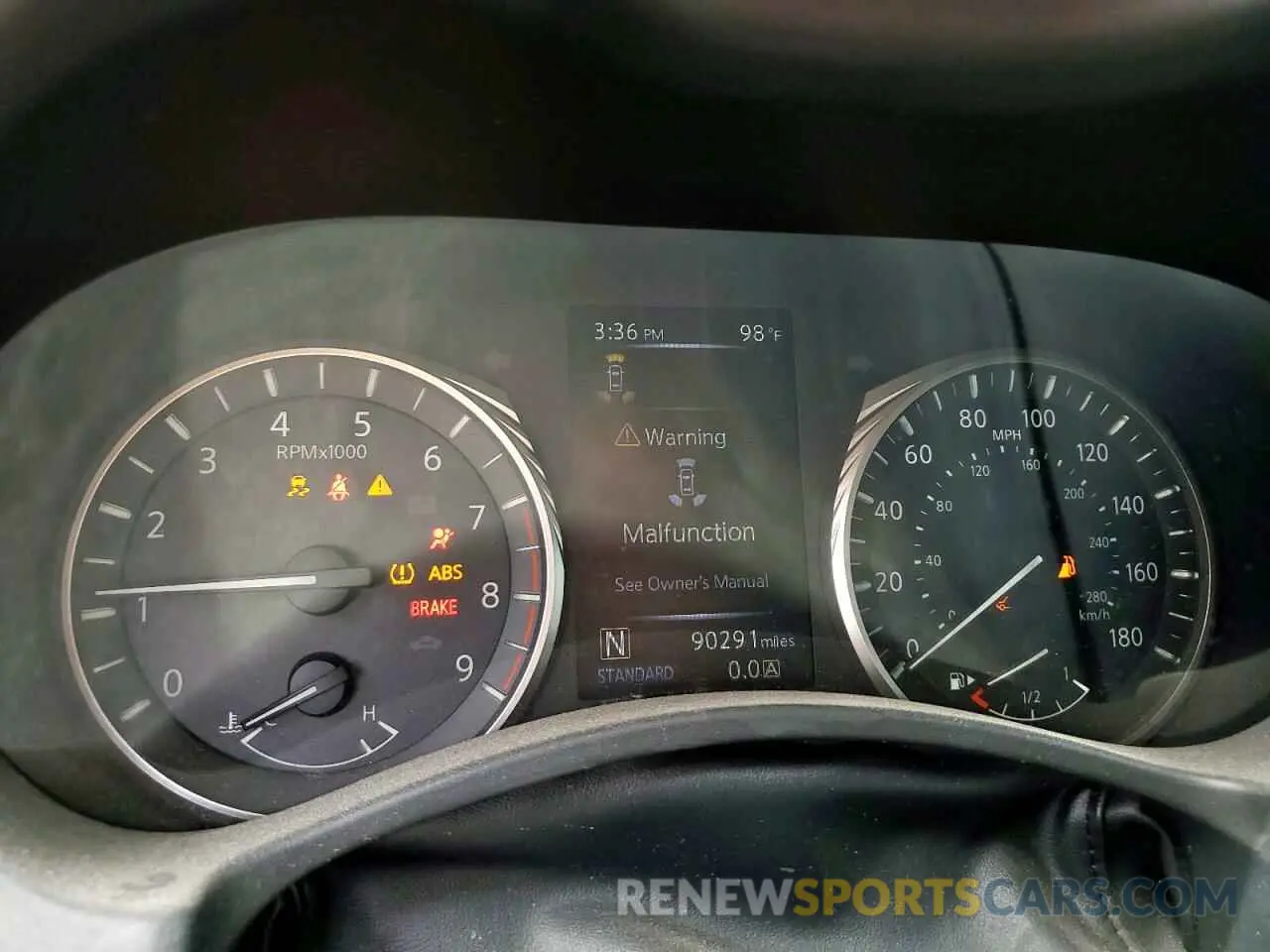 9 fotografías del automóvil dañado JN1FV7EL9LM460040 INFINITI Q60 2020