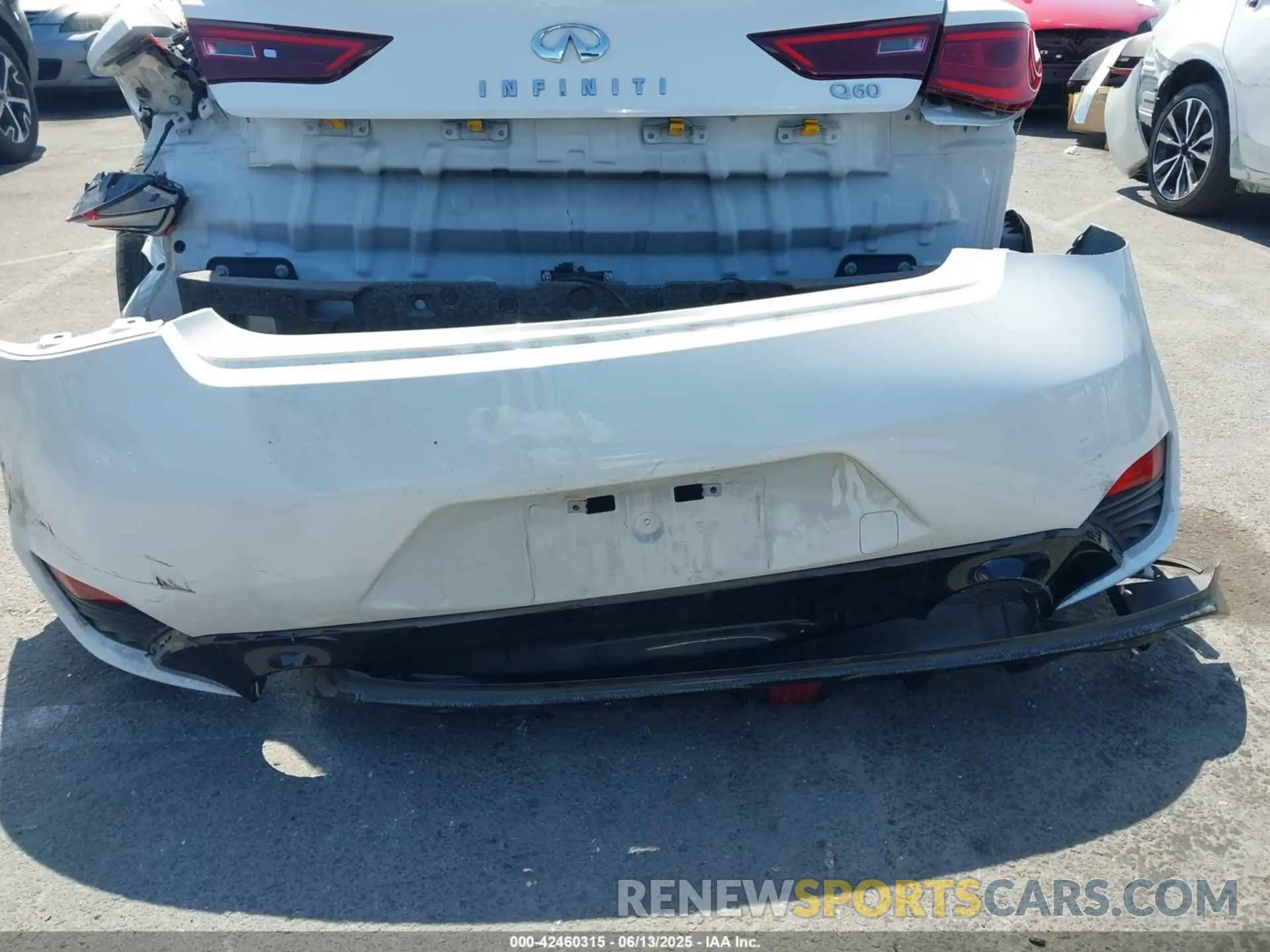 11 fotografías del automóvil dañado JN1EV7JK9MM410104 INFINITI Q60 2021
