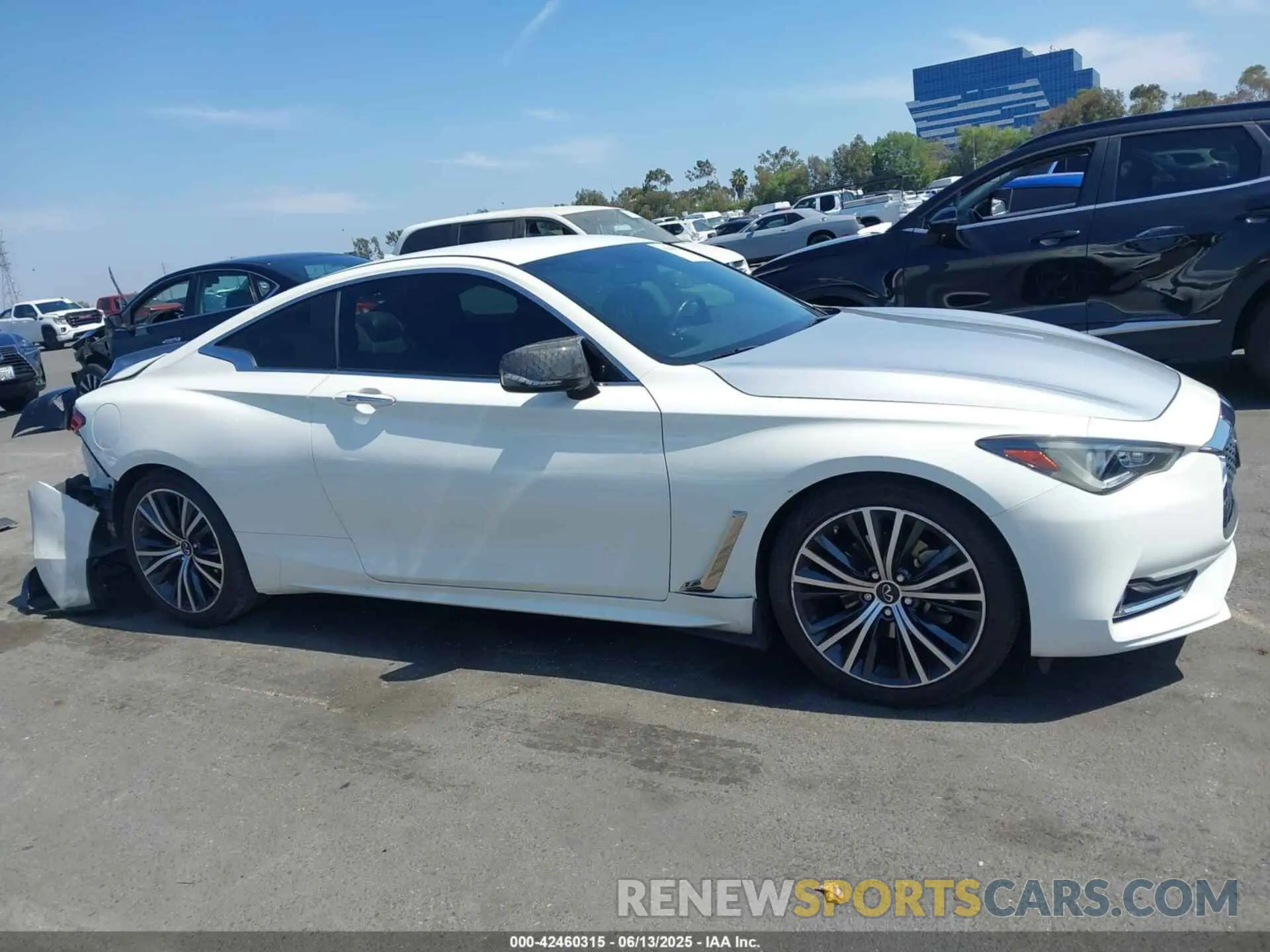 13 fotografías del automóvil dañado JN1EV7JK9MM410104 INFINITI Q60 2021