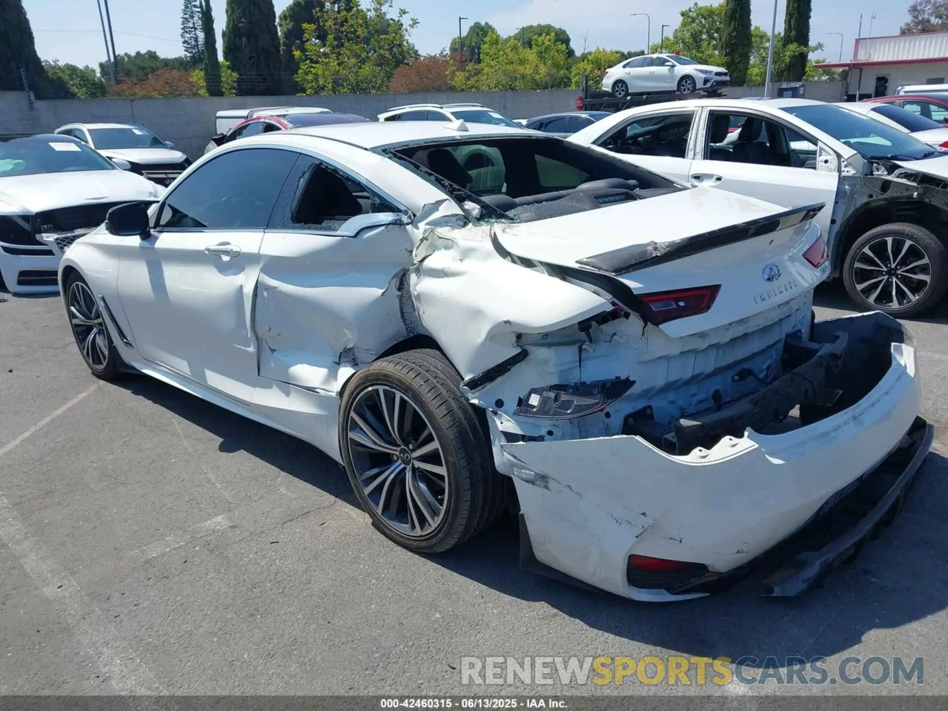 3 fotografías del automóvil dañado JN1EV7JK9MM410104 INFINITI Q60 2021