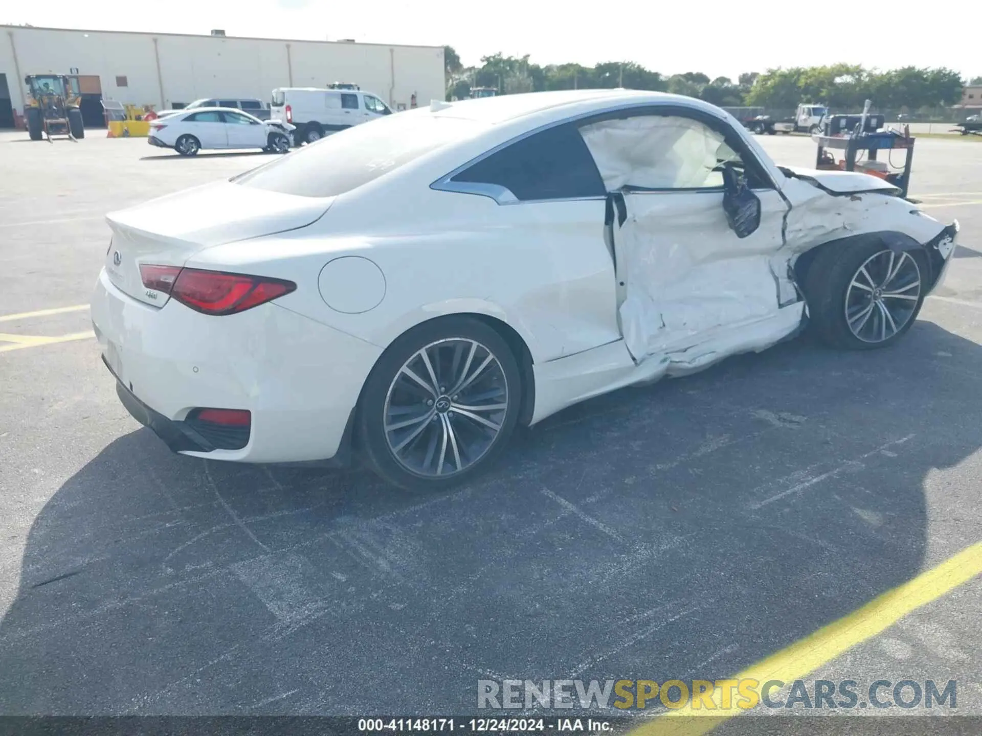 4 fotografías del automóvil dañado JN1EV7KK1MM410712 INFINITI Q60 2021