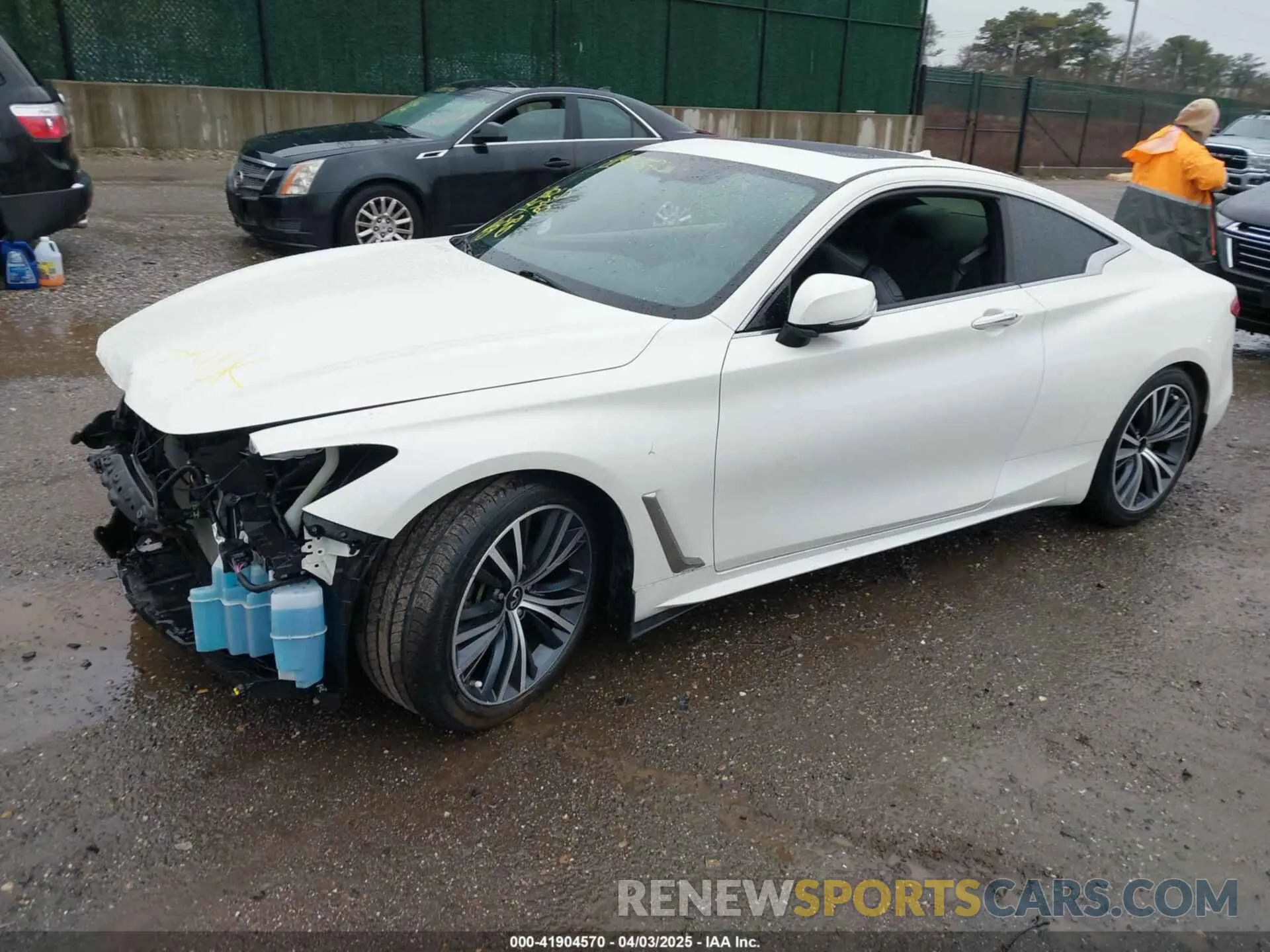 2 fotografías del automóvil dañado JN1EV7KK2MM410203 INFINITI Q60 2021