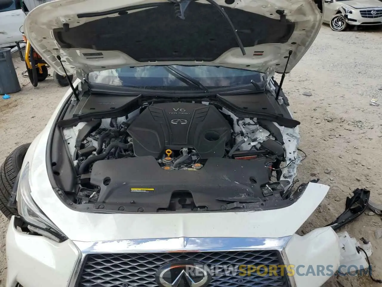 11 fotografías del automóvil dañado JN1EV7KK3MM411019 INFINITI Q60 2021