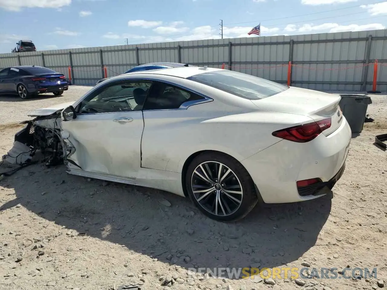 2 fotografías del automóvil dañado JN1EV7KK3MM411019 INFINITI Q60 2021