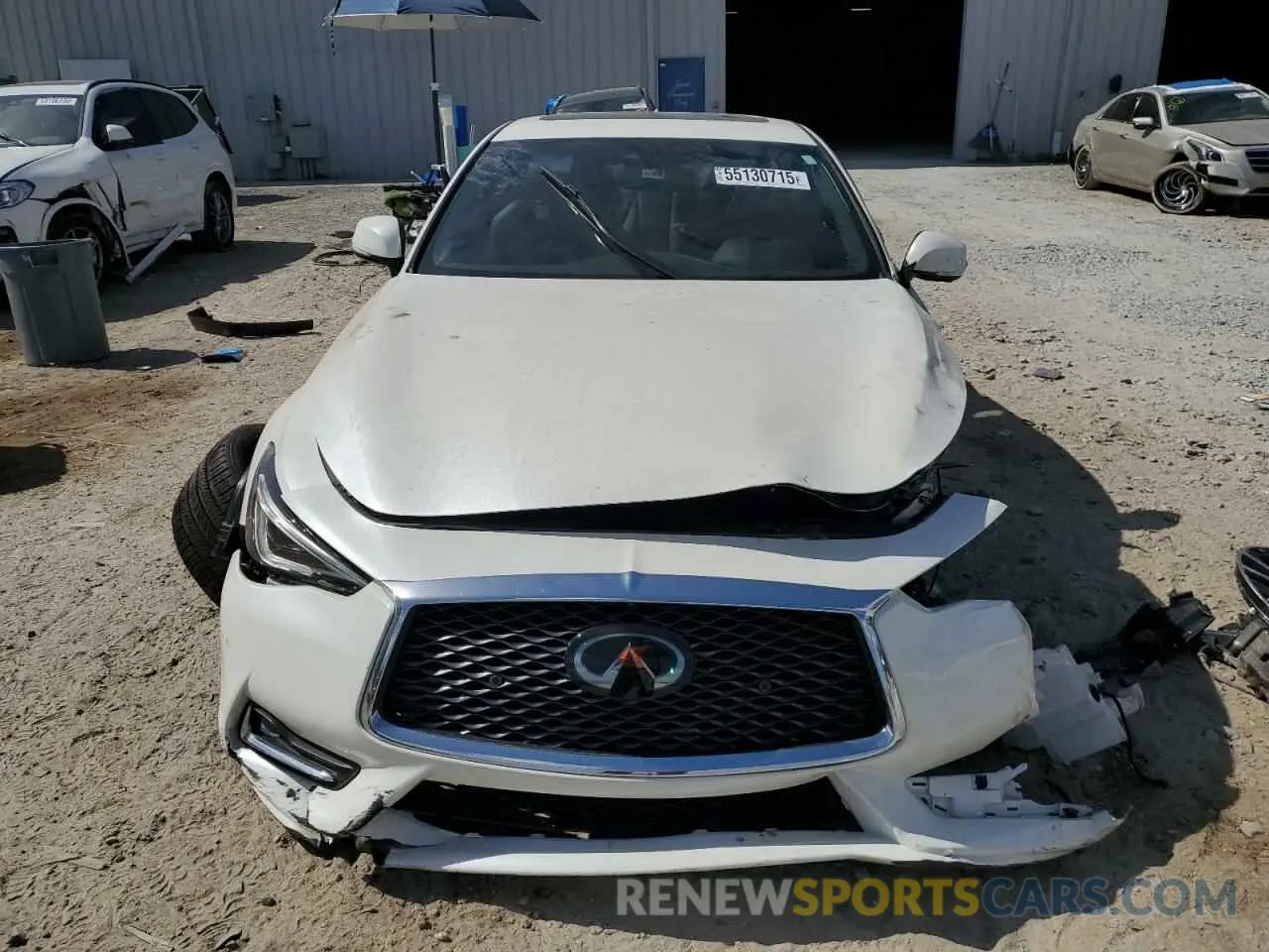 5 fotografías del automóvil dañado JN1EV7KK3MM411019 INFINITI Q60 2021