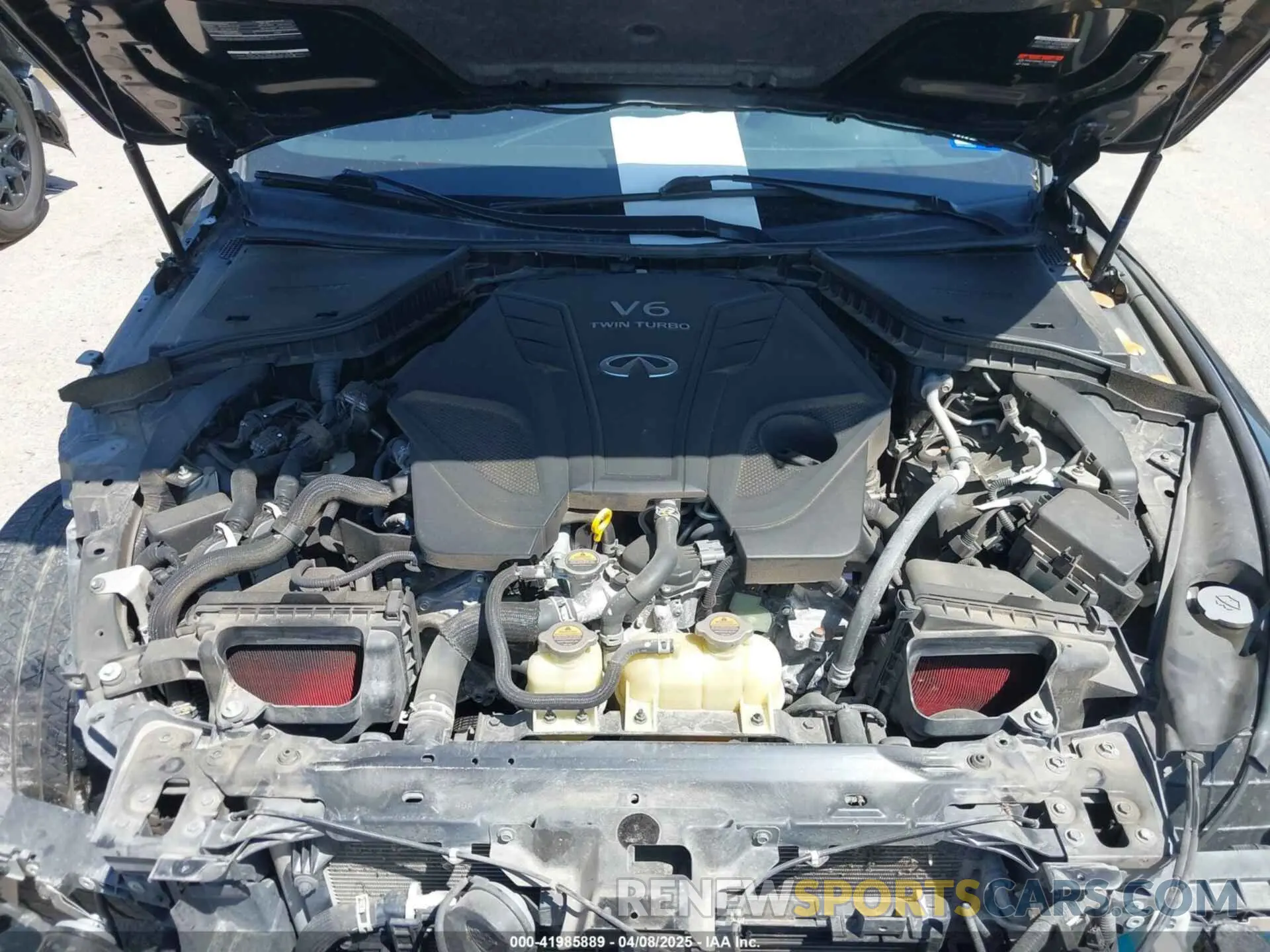 10 fotografías del automóvil dañado JN1EV7KK4MM410414 INFINITI Q60 2021