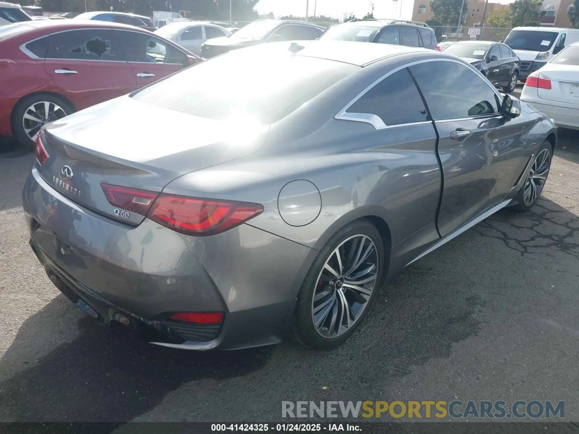 4 fotografías del automóvil dañado JN1EV7KK4MM410526 INFINITI Q60 2021