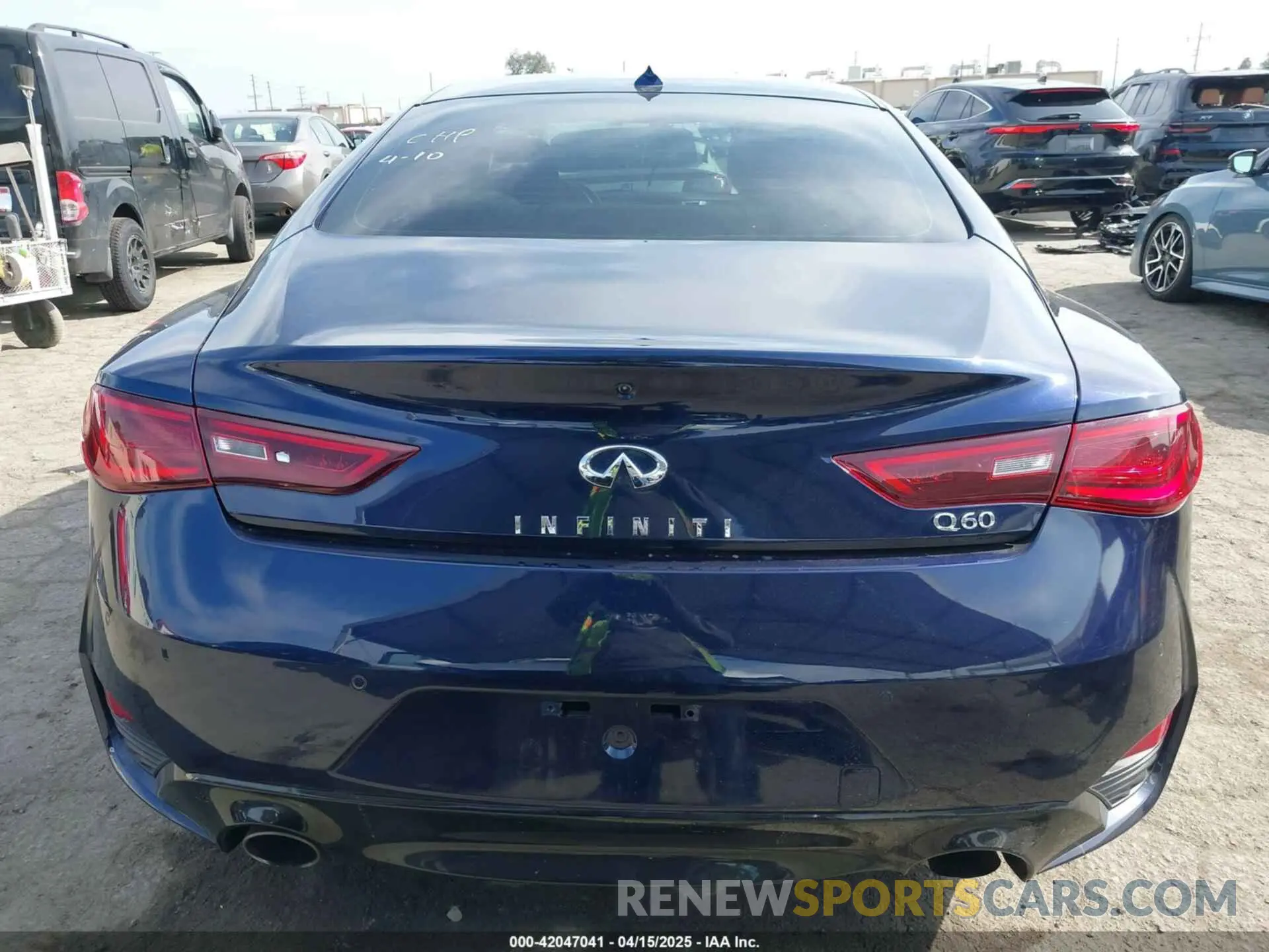 15 fotografías del automóvil dañado JN1EV7KK7MM411041 INFINITI Q60 2021