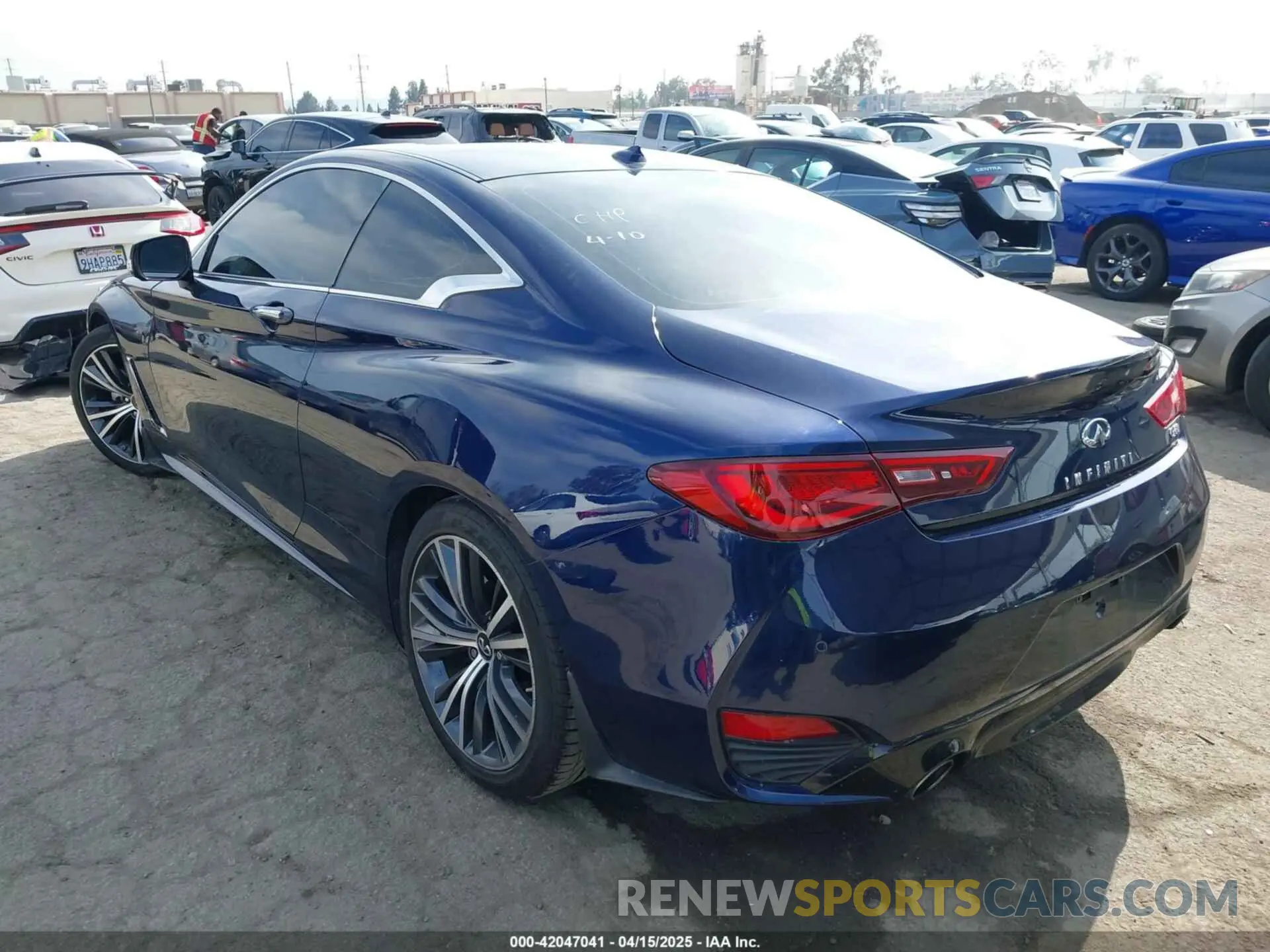 3 fotografías del automóvil dañado JN1EV7KK7MM411041 INFINITI Q60 2021