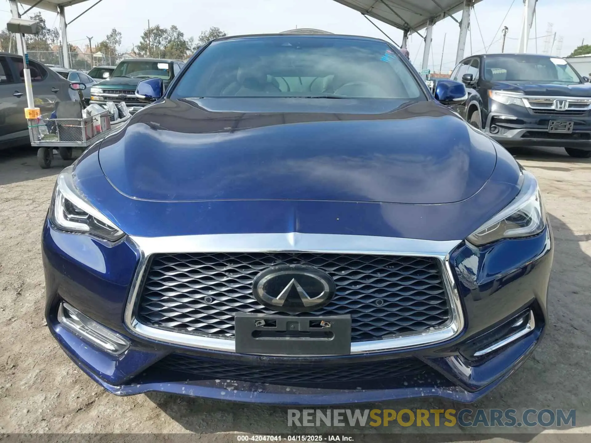 6 fotografías del automóvil dañado JN1EV7KK7MM411041 INFINITI Q60 2021
