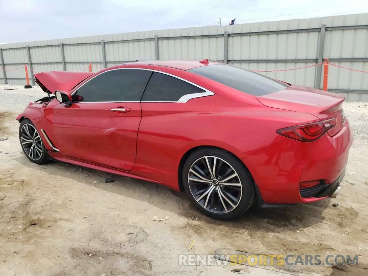 2 fotografías del automóvil dañado JN1EV7KK8MM410898 INFINITI Q60 2021