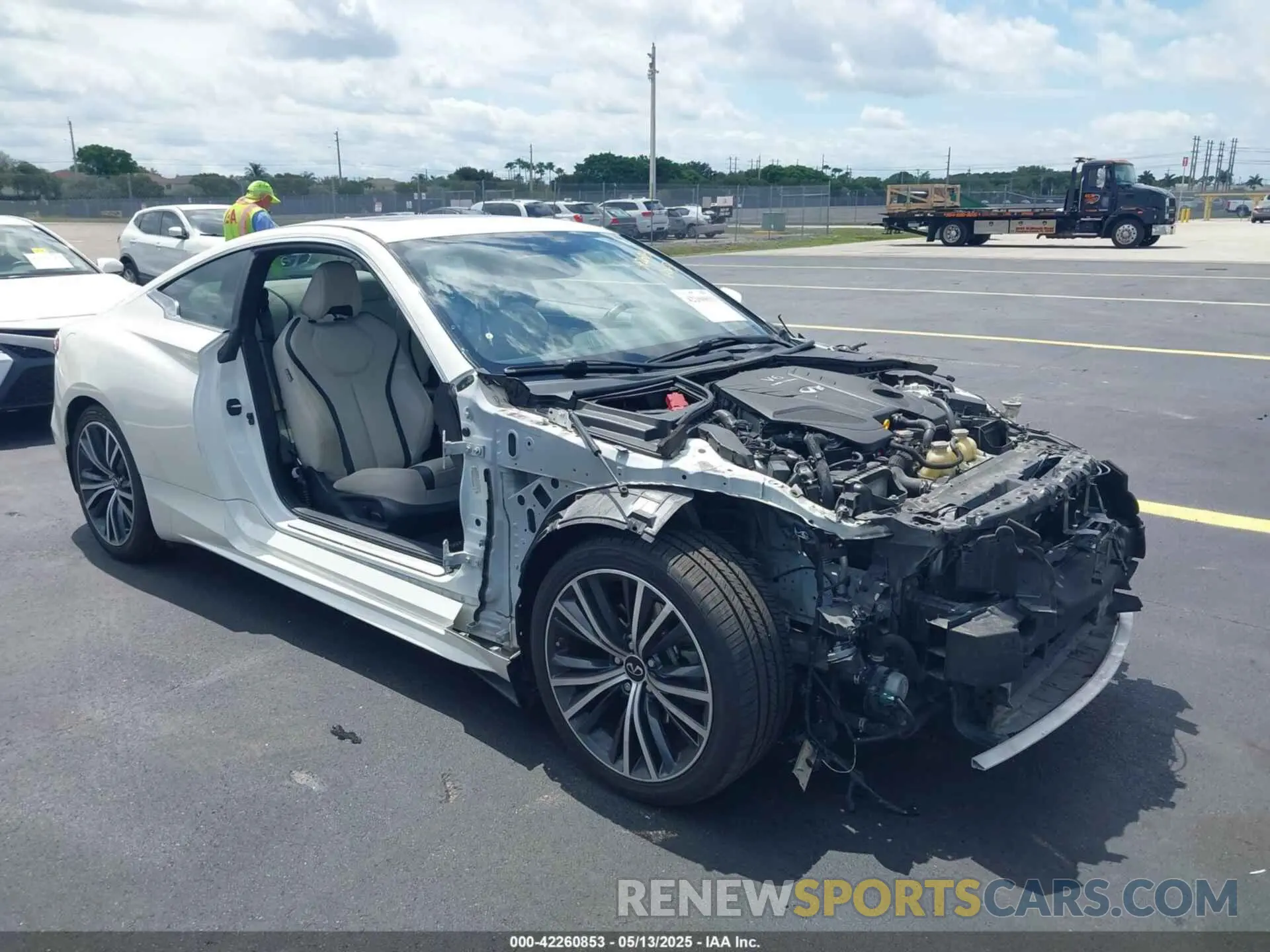 1 fotografías del automóvil dañado JN1EV7KKXMM410062 INFINITI Q60 2021