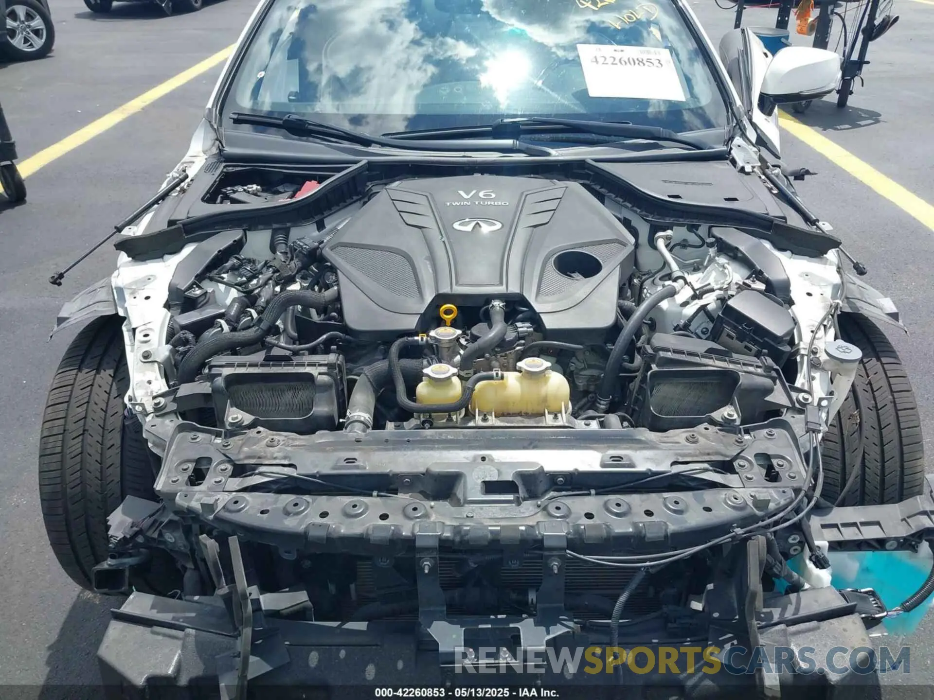 10 fotografías del automóvil dañado JN1EV7KKXMM410062 INFINITI Q60 2021