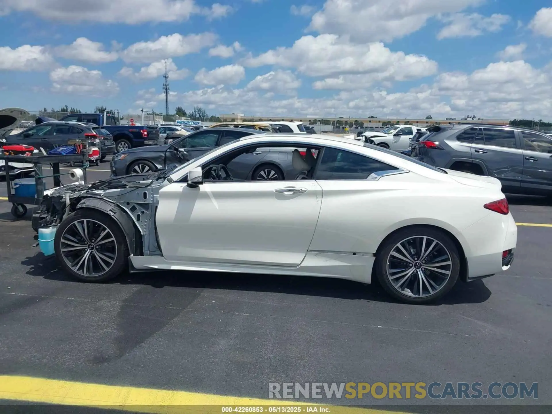 15 fotografías del automóvil dañado JN1EV7KKXMM410062 INFINITI Q60 2021