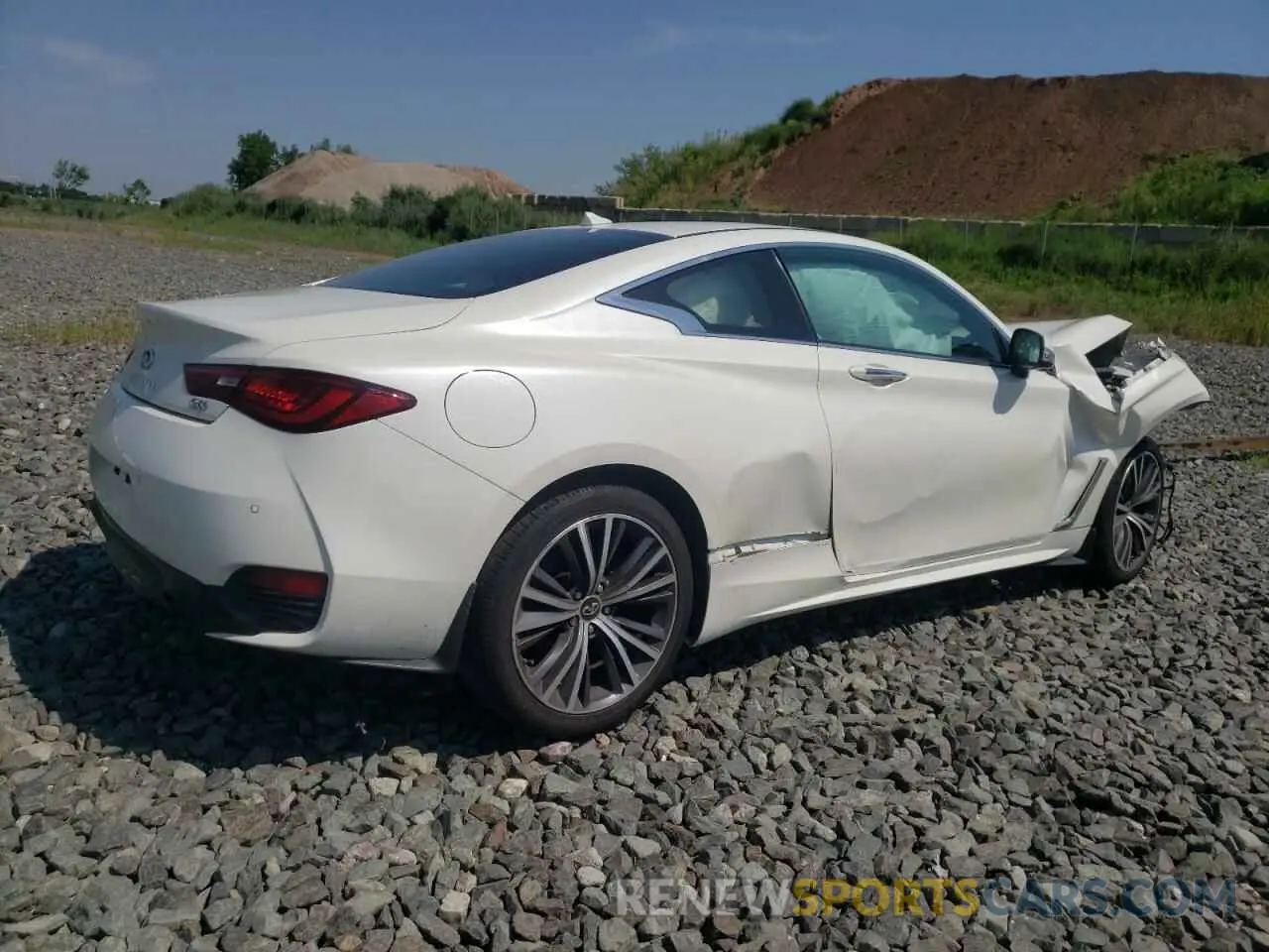 3 fotografías del automóvil dañado JN1EV7KL5MM470128 INFINITI Q60 2021