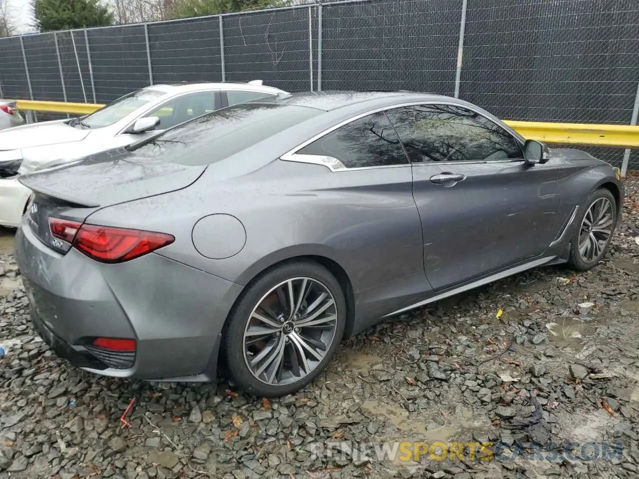 3 fotografías del automóvil dañado JN1EV7KL6MM470350 INFINITI Q60 2021