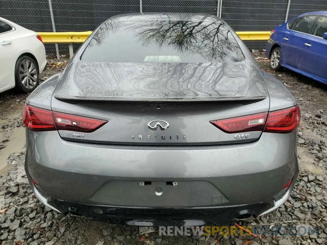 6 fotografías del automóvil dañado JN1EV7KL6MM470350 INFINITI Q60 2021