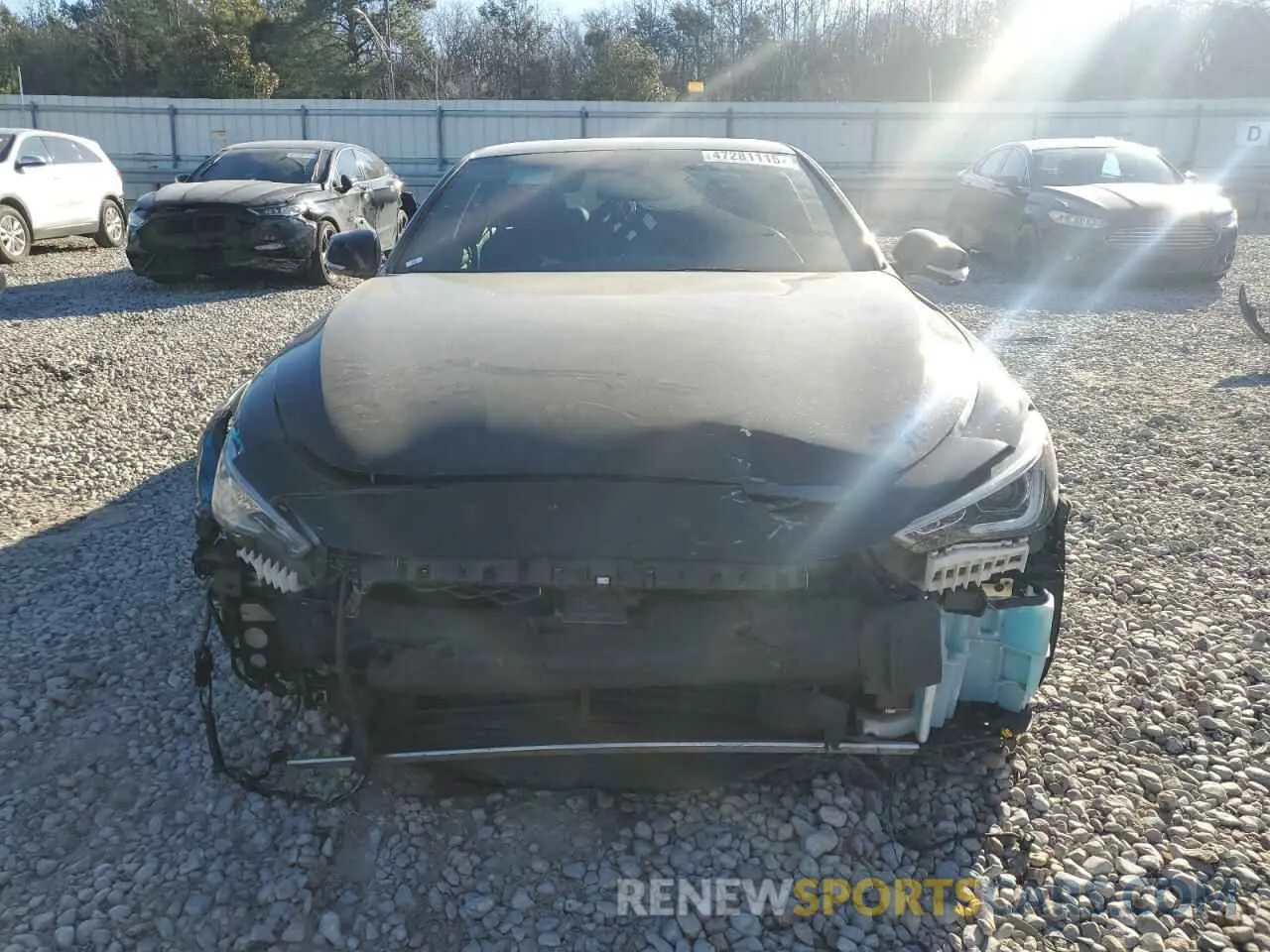 5 fotografías del automóvil dañado JN1FV7LK1MM530447 INFINITI Q60 2021