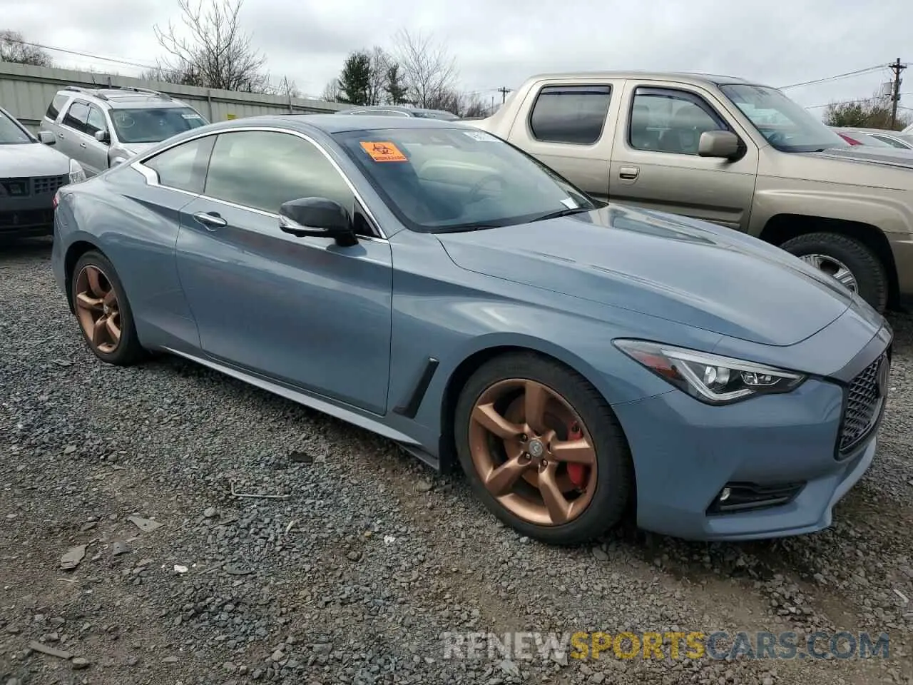 4 fotografías del automóvil dañado JN1FV7LL7MM560058 INFINITI Q60 2021