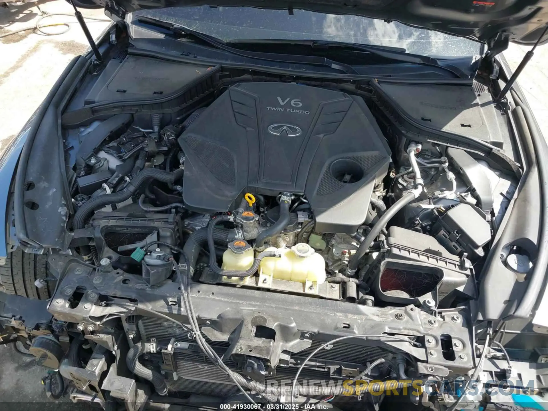 10 fotografías del automóvil dañado JN1FV7LLXMM560314 INFINITI Q60 2021