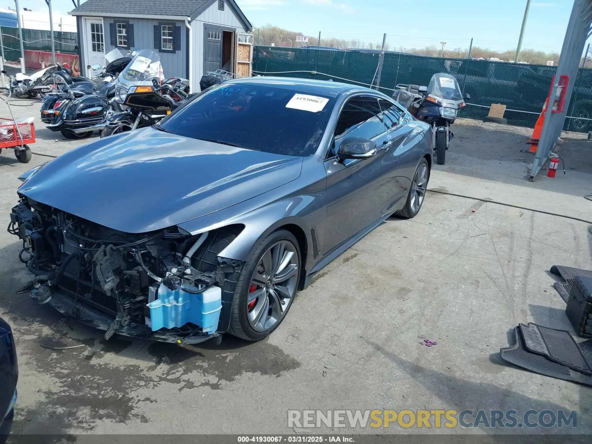 2 fotografías del automóvil dañado JN1FV7LLXMM560314 INFINITI Q60 2021