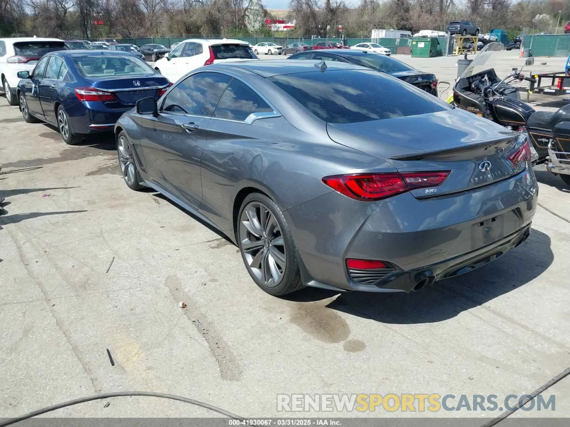 3 fotografías del automóvil dañado JN1FV7LLXMM560314 INFINITI Q60 2021
