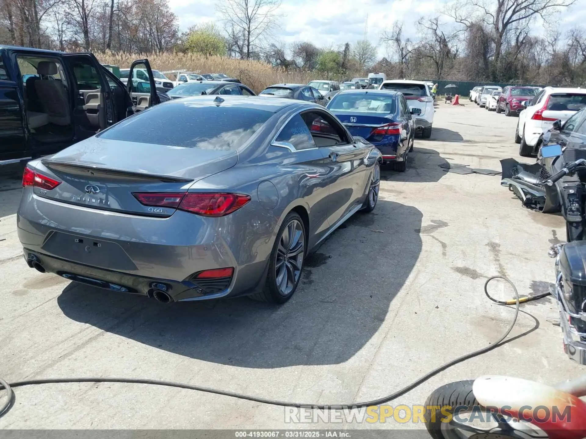 4 fotografías del automóvil dañado JN1FV7LLXMM560314 INFINITI Q60 2021