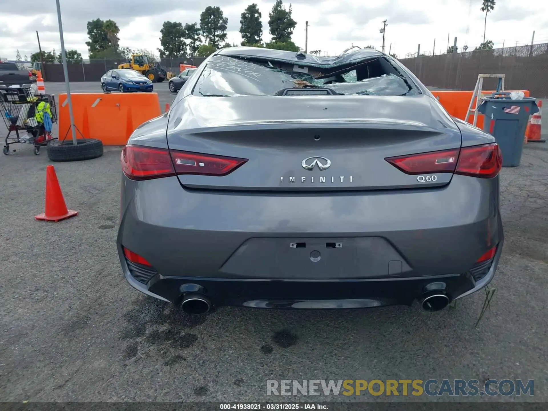 15 fotografías del automóvil dañado JN1EV7JK9NM600258 INFINITI Q60 2022