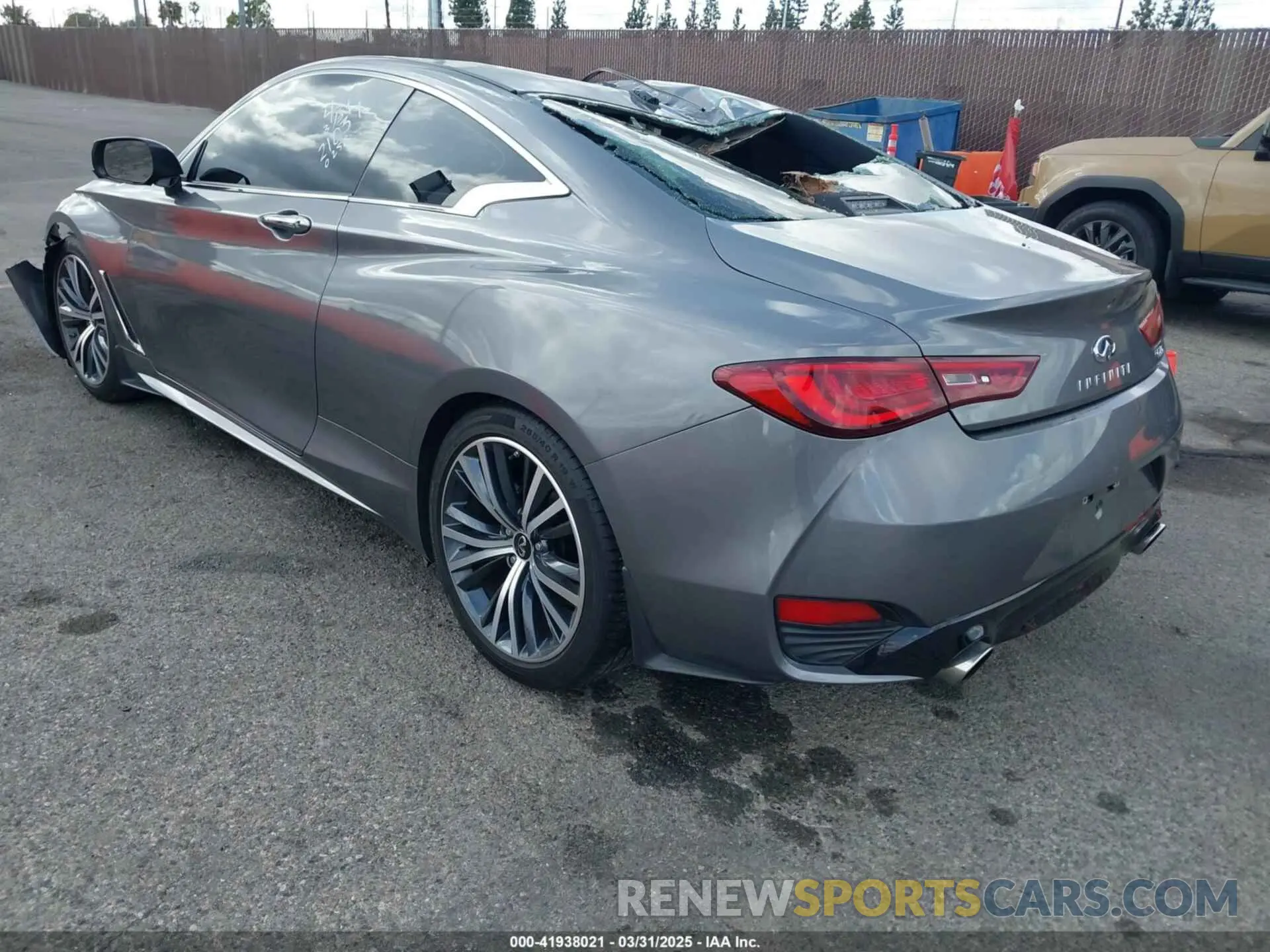 3 fotografías del automóvil dañado JN1EV7JK9NM600258 INFINITI Q60 2022