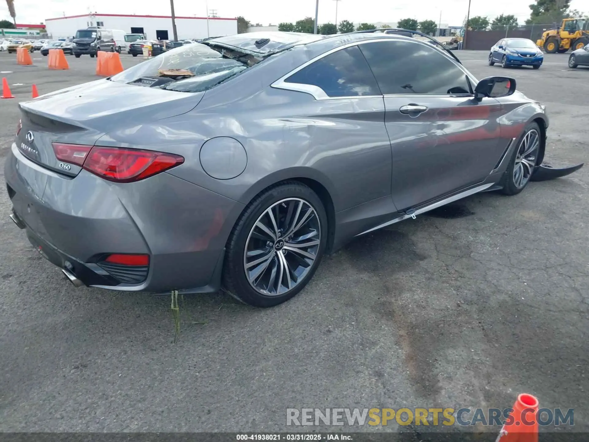 4 fotografías del automóvil dañado JN1EV7JK9NM600258 INFINITI Q60 2022