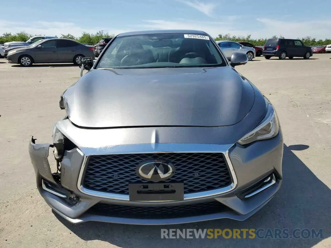 5 fotografías del automóvil dañado JN1EV7KK5NM600675 INFINITI Q60 2022