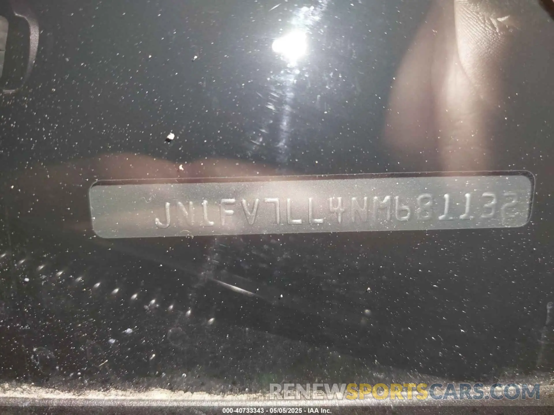 17 fotografías del automóvil dañado JN1FV7LL4NM681132 INFINITI Q60 2022