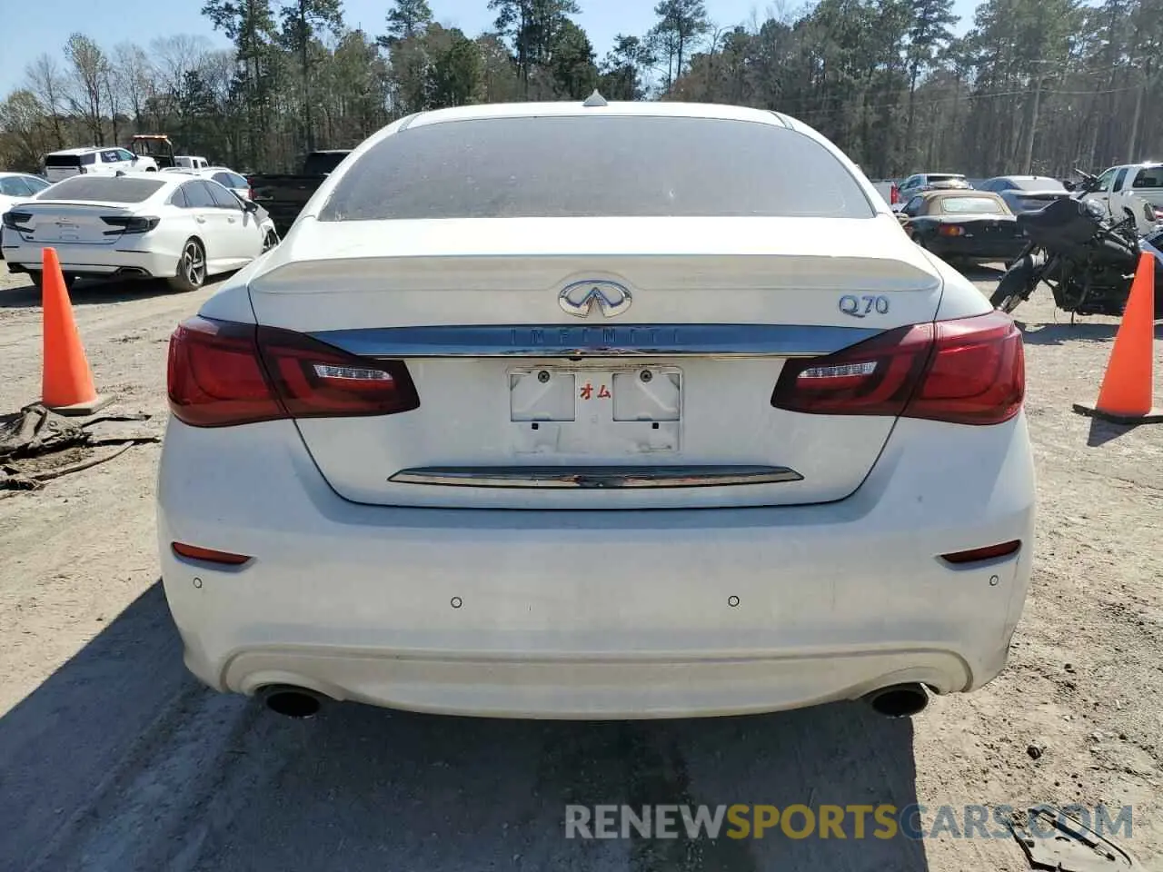 6 fotografías del automóvil dañado JN1BY1AP5KM505176 INFINITI Q70 2019