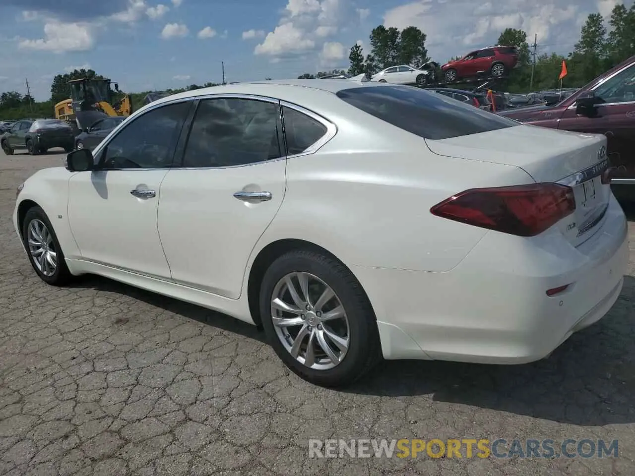 2 fotografías del automóvil dañado JN1BY1AR1KM585058 INFINITI Q70 2019