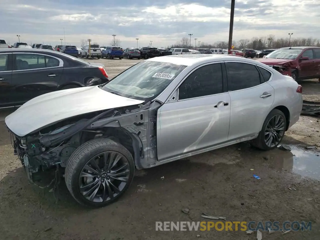 1 fotografías del automóvil dañado JN1BY1AR9KM585020 INFINITI Q70 2019