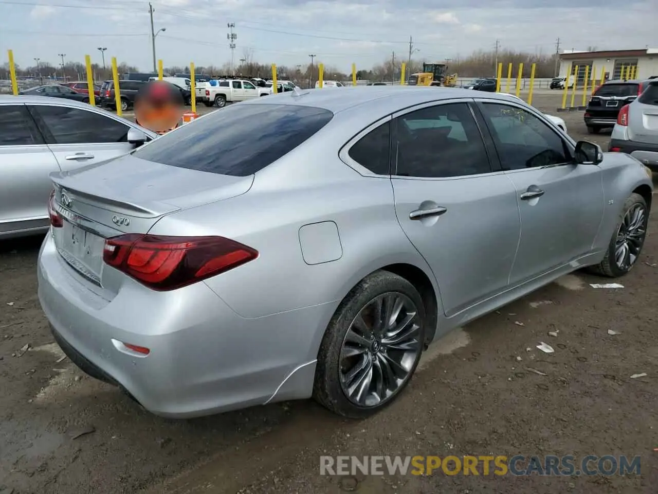 3 fotografías del automóvil dañado JN1BY1AR9KM585020 INFINITI Q70 2019