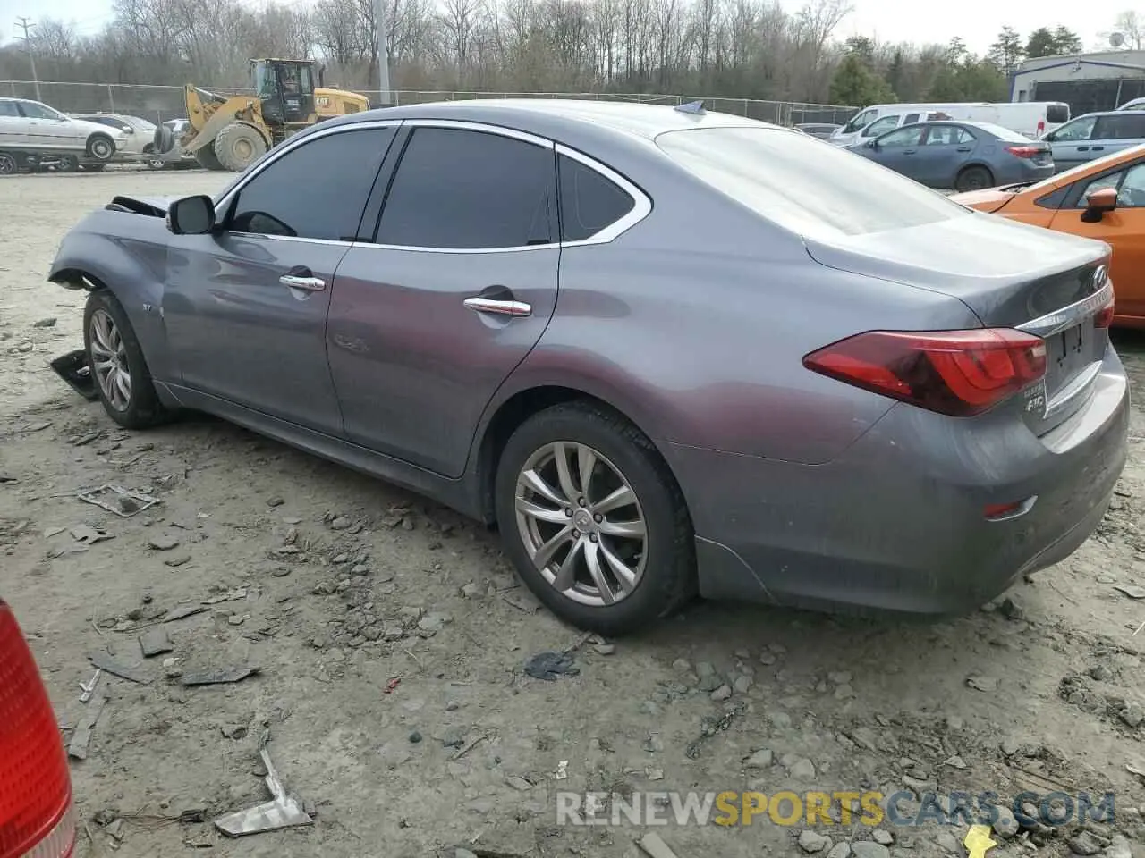 2 fotografías del automóvil dañado JN1BY1AR9KM585437 INFINITI Q70 2019