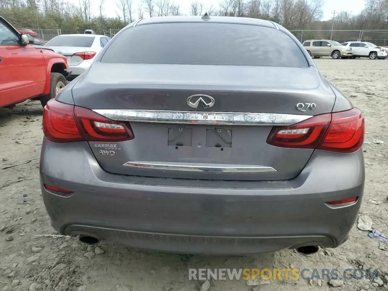 6 fotografías del automóvil dañado JN1BY1AR9KM585437 INFINITI Q70 2019