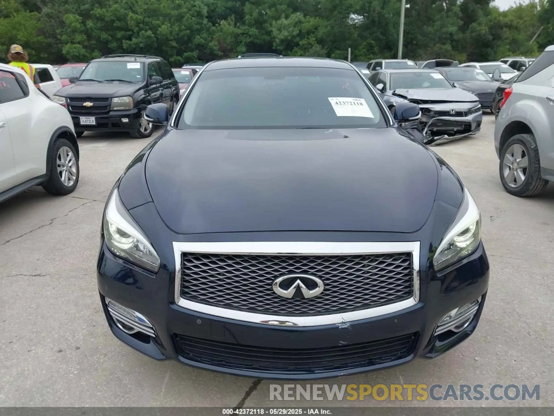 6 fotografías del automóvil dañado JN1BY1AR9KM585597 INFINITI Q70 2019
