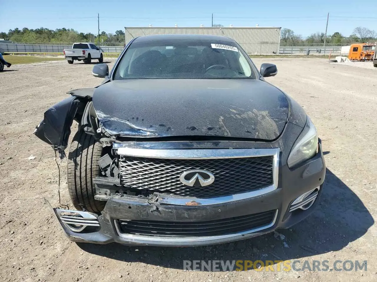5 fotografías del automóvil dañado JN1BY1PP6KM685100 INFINITI Q70 2019