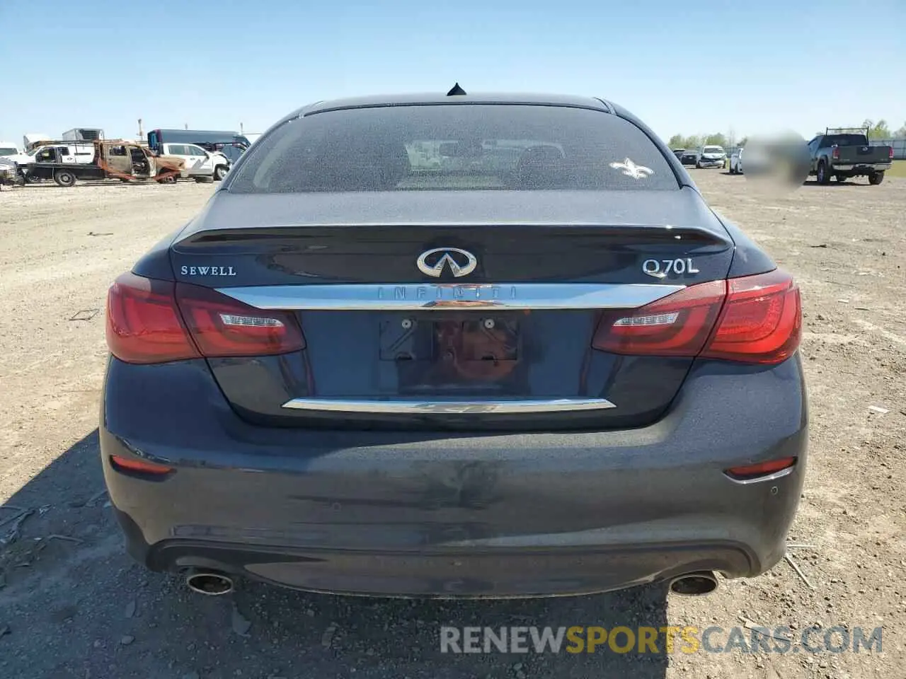 6 fotografías del automóvil dañado JN1BY1PP6KM685100 INFINITI Q70 2019