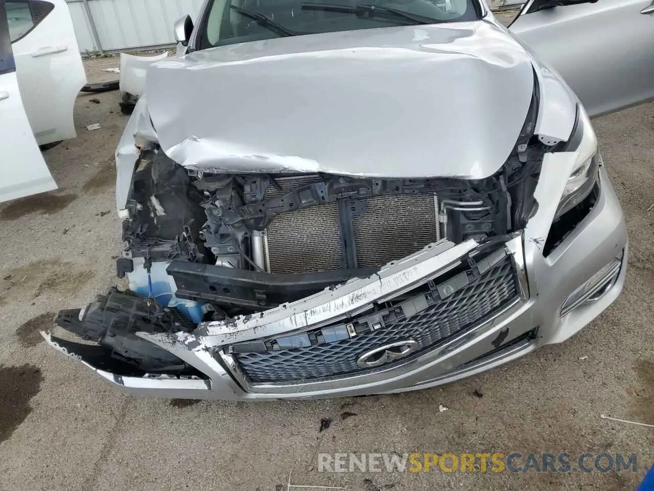 11 fotografías del automóvil dañado JN1BY1PR5KM725541 INFINITI Q70 2019