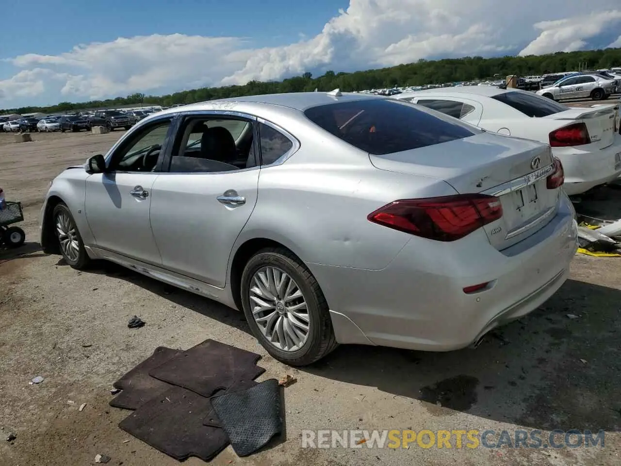 2 fotografías del automóvil dañado JN1BY1PR5KM725541 INFINITI Q70 2019
