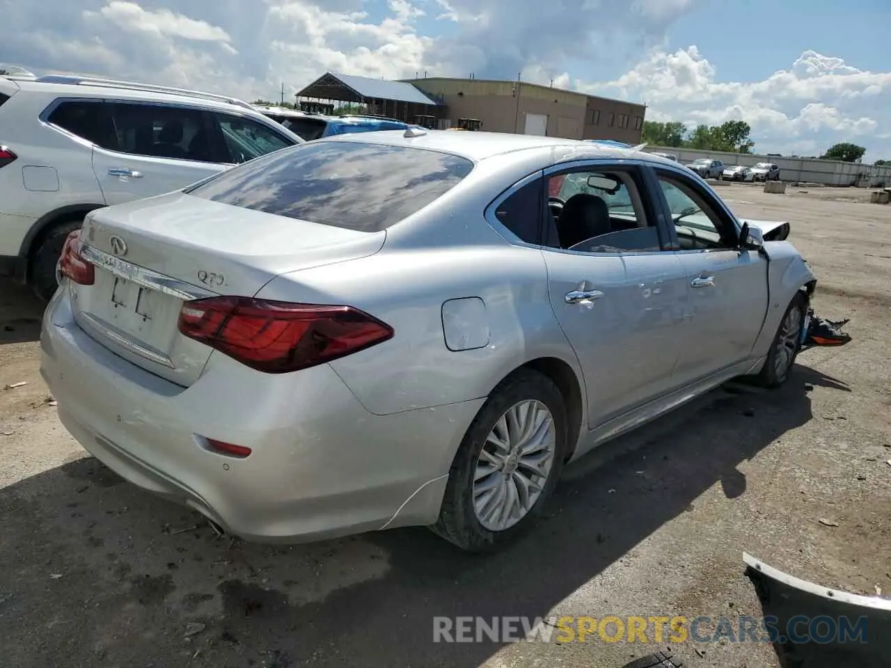3 fotografías del automóvil dañado JN1BY1PR5KM725541 INFINITI Q70 2019