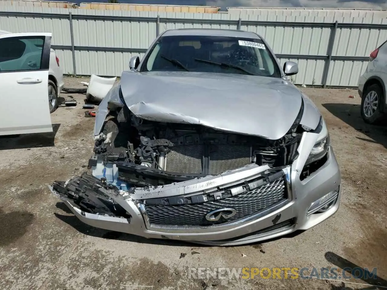 5 fotografías del automóvil dañado JN1BY1PR5KM725541 INFINITI Q70 2019
