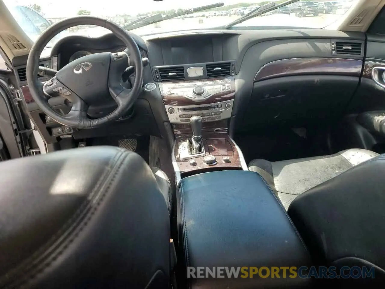 8 fotografías del automóvil dañado JN1BY1PR5KM725541 INFINITI Q70 2019