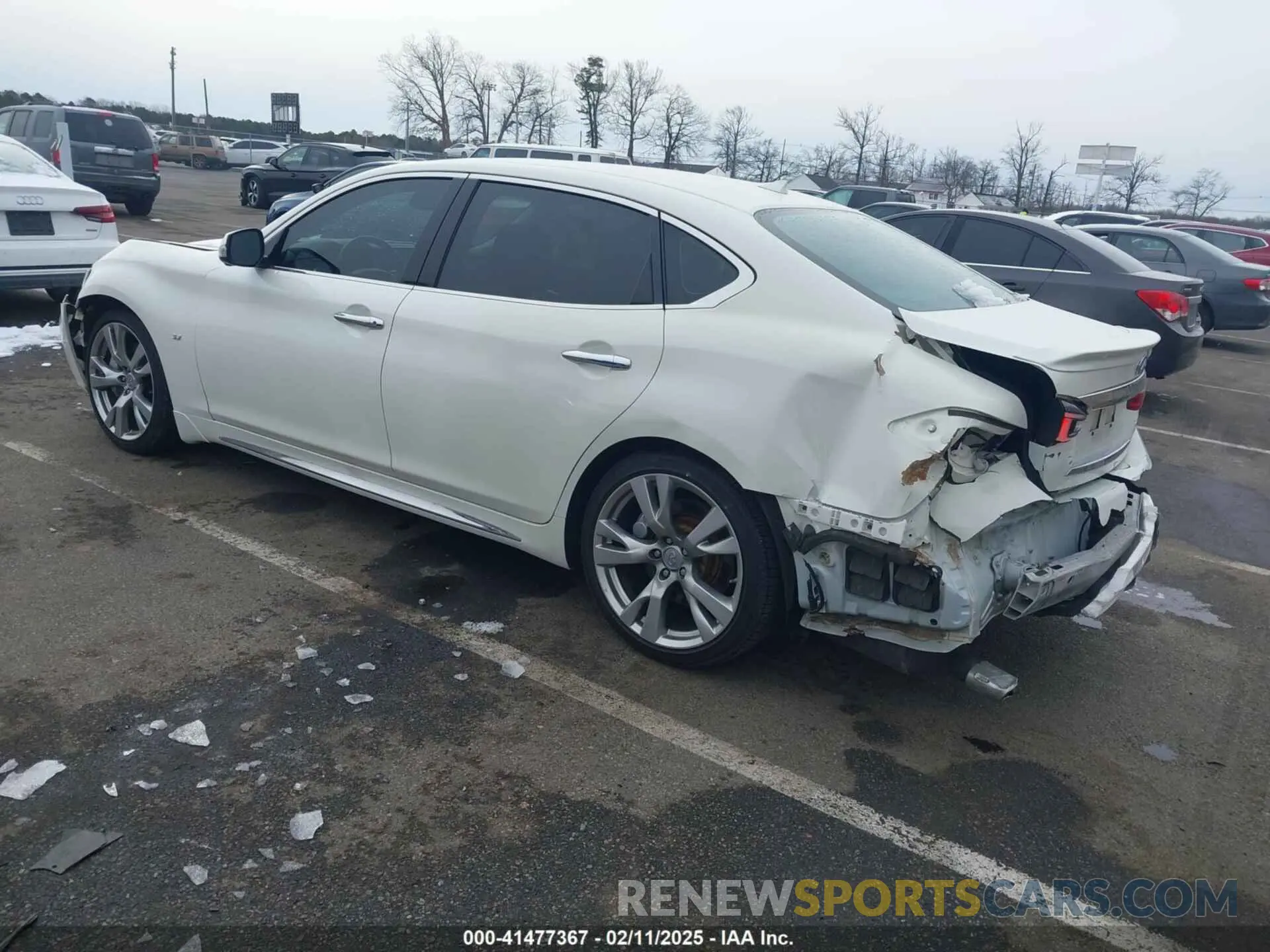 3 fotografías del automóvil dañado JN1BY1PP2KM685045 INFINITI Q70L 2019