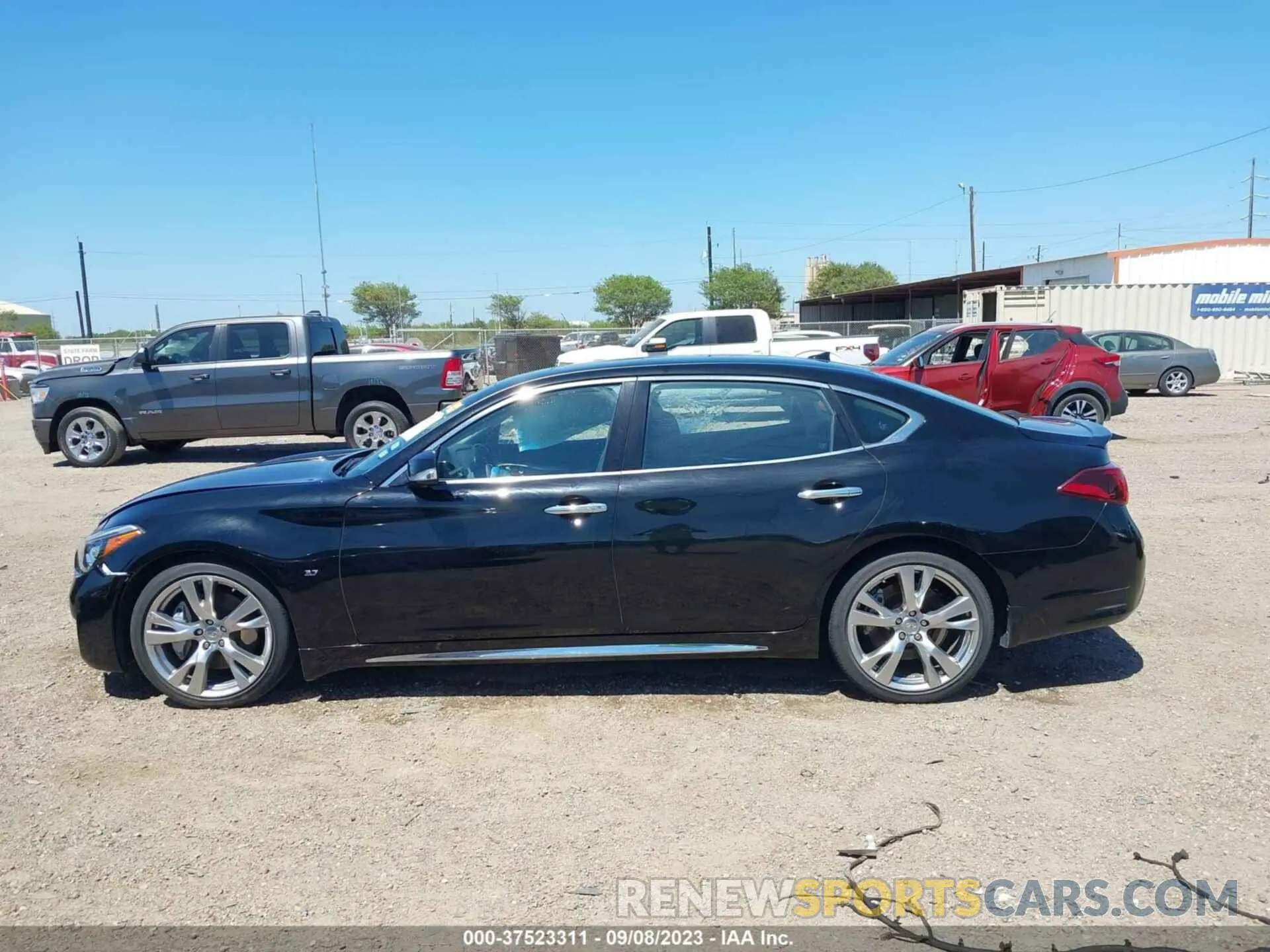 14 fotografías del automóvil dañado JN1BY1PP4KM685483 INFINITI Q70L 2019