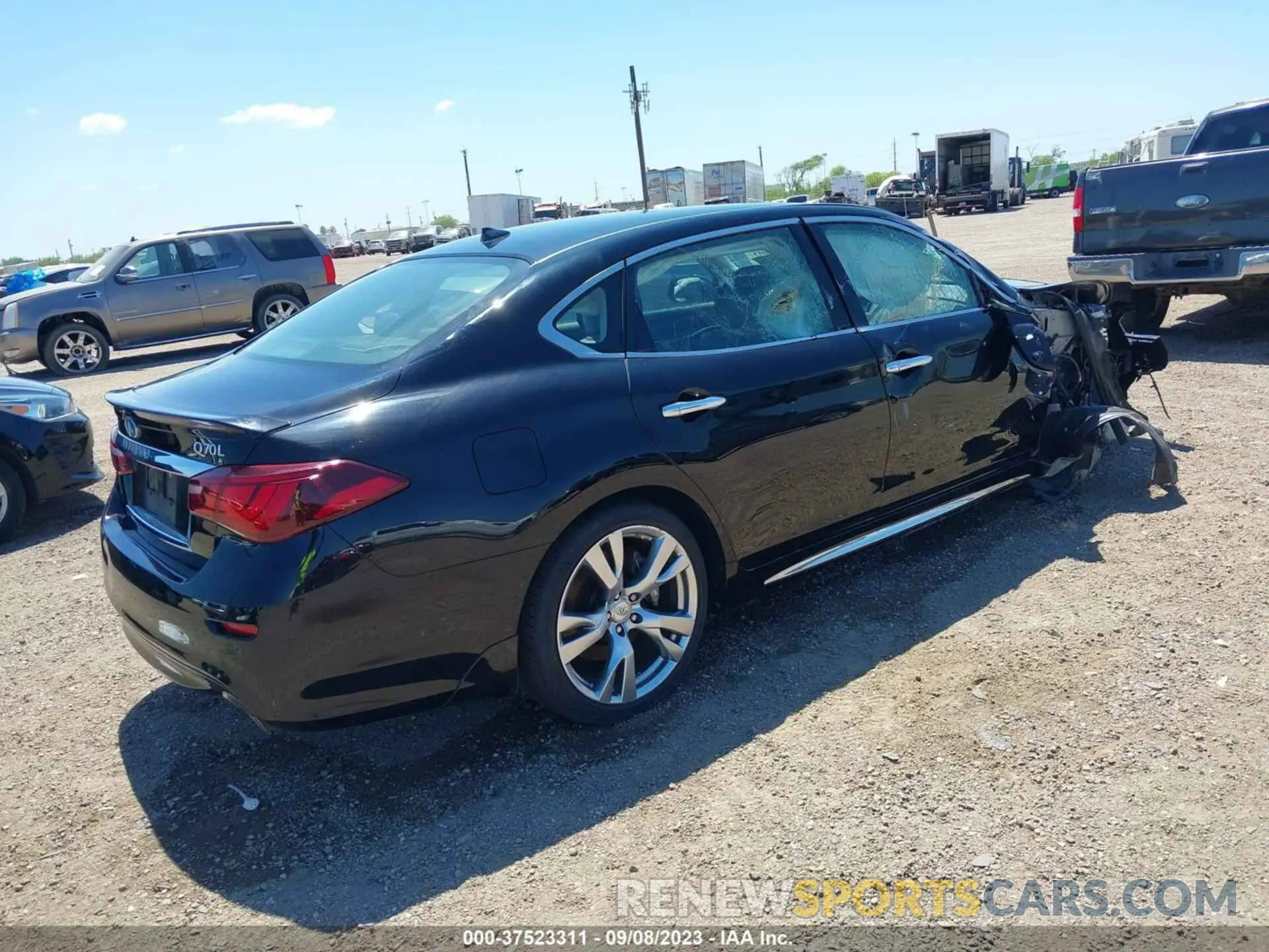 4 fotografías del automóvil dañado JN1BY1PP4KM685483 INFINITI Q70L 2019