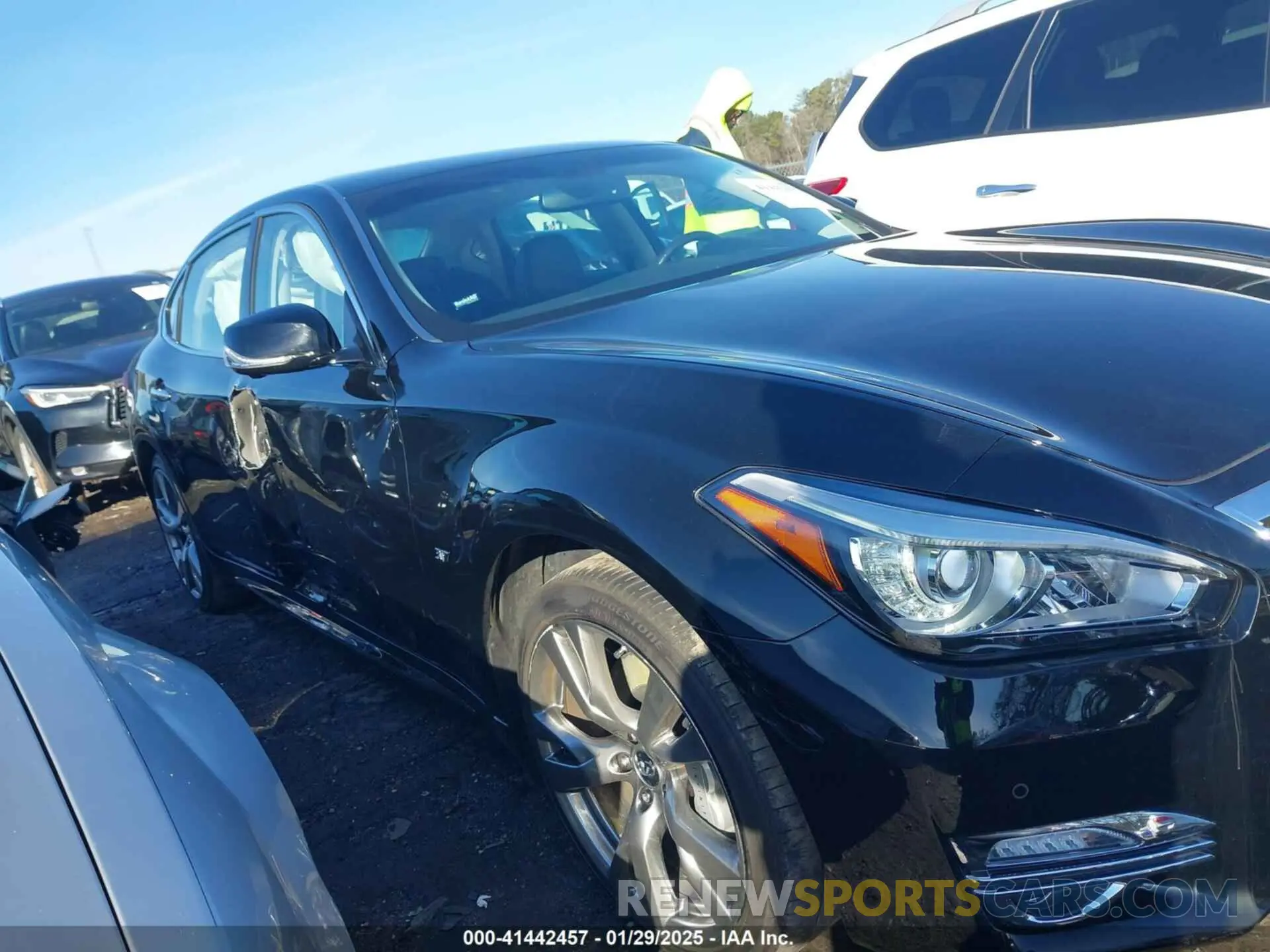 13 fotografías del automóvil dañado JN1BY1PP7KM685655 INFINITI Q70L 2019